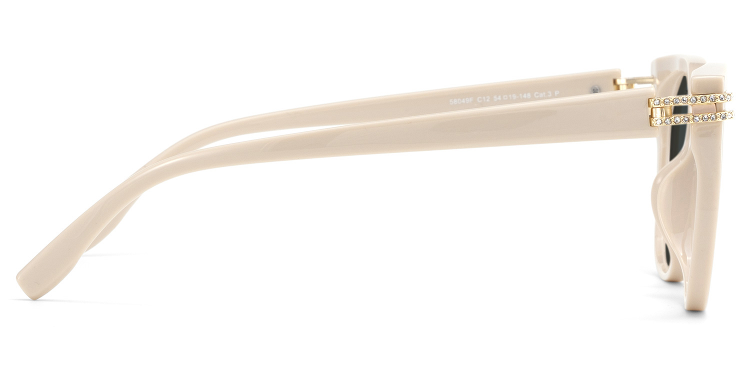 Catalina Champagne Square Polarized Sunglasses Online | ZEELOOL UK3