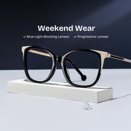 Nico Square Black White Glasses0