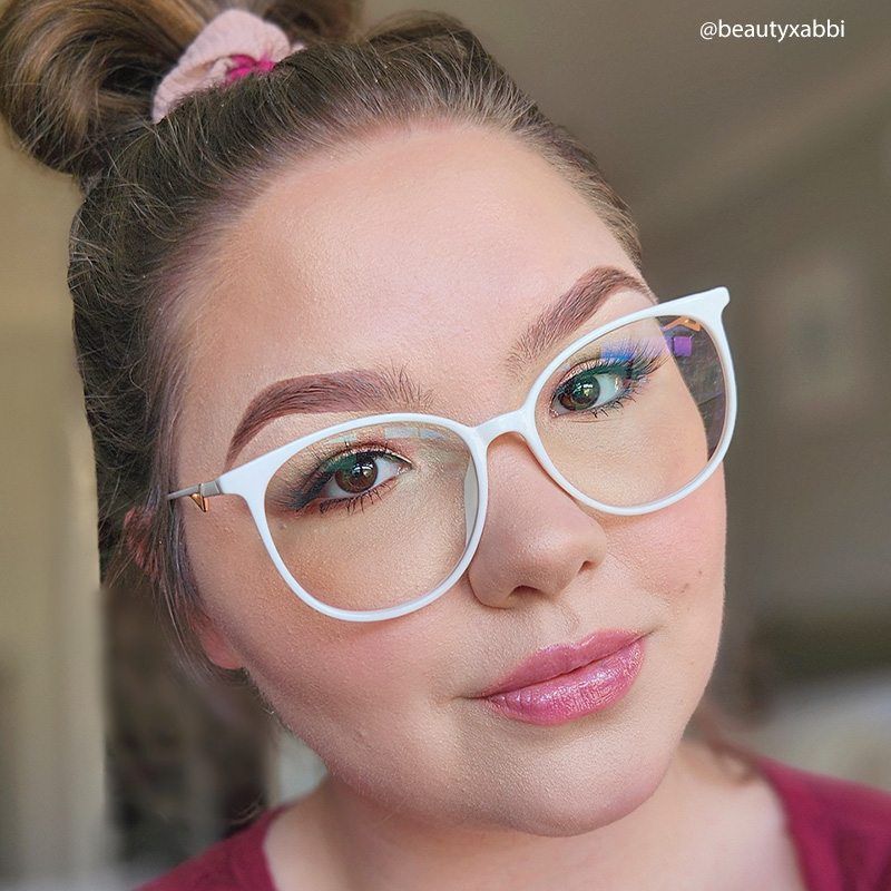 Chanty Round White Thin Frame Glasses | ZEELOOL UK6