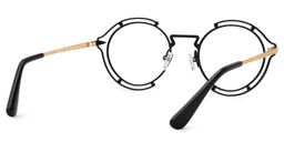 Frazer Round Black Glasses3