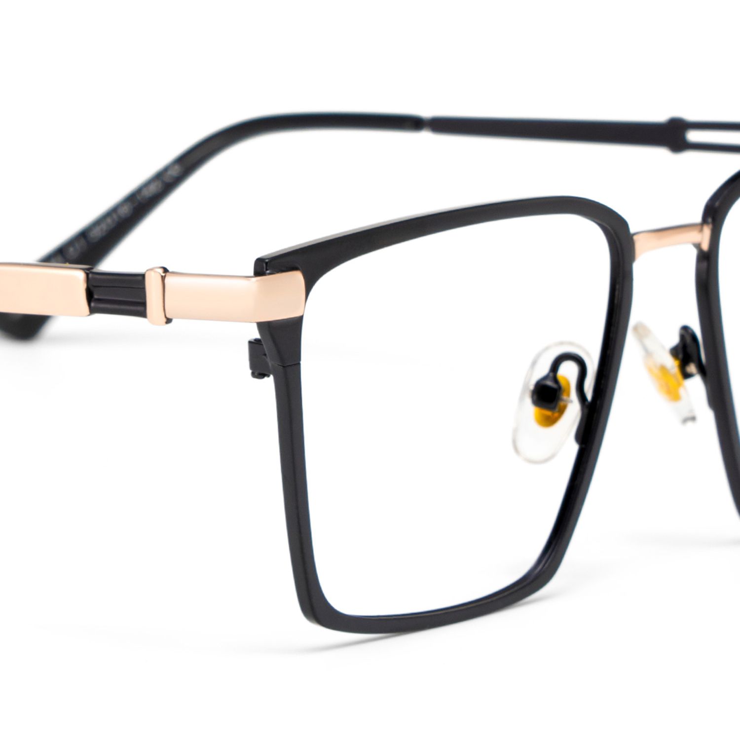 Finn Eyeglasses in Rectangle Black Frame | ZEELOOL UK4