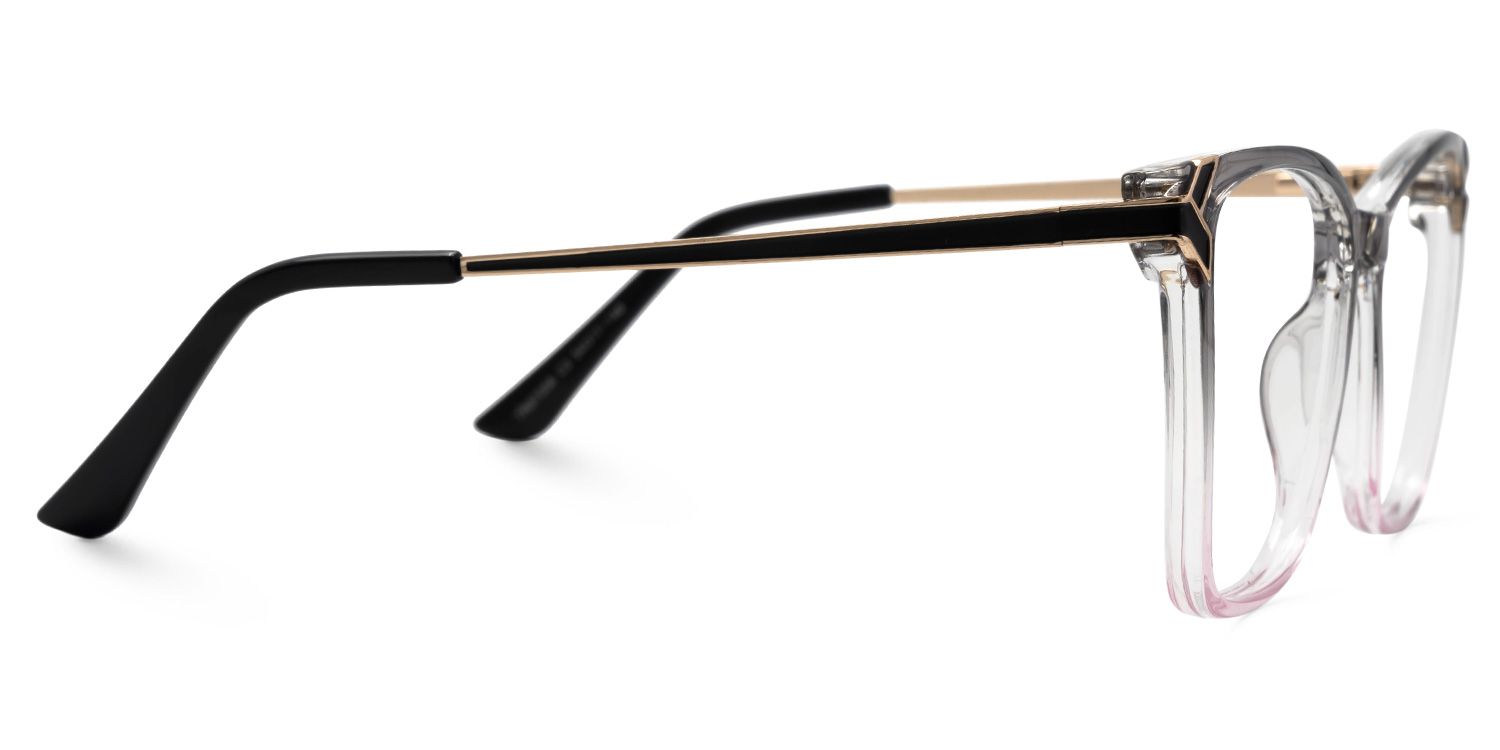 Tricee square grey glasses with gold arms for females | ZEELOOL UK2