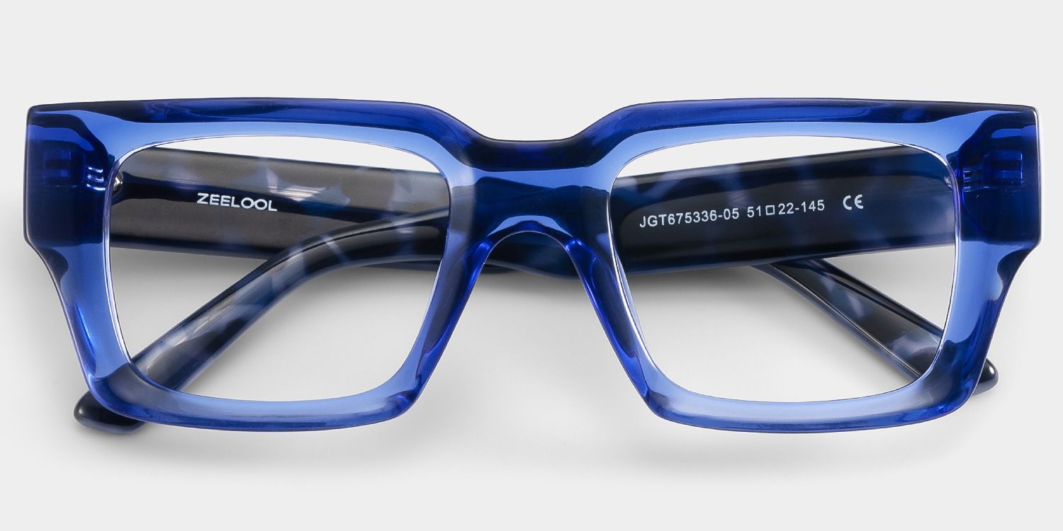 Orson indigo glasses with Rectangle Frame Online | ZEELOOL2