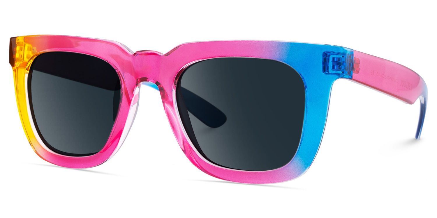 Clea Rectangle Multicolor Frame Sunglasses2
