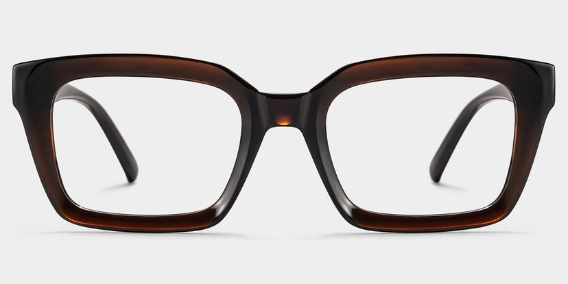 Marley Dark Brown Rectangle Glasses