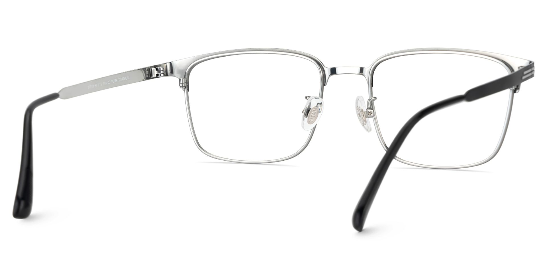 Men's Titanium Glasses Frames with Browline Shape5