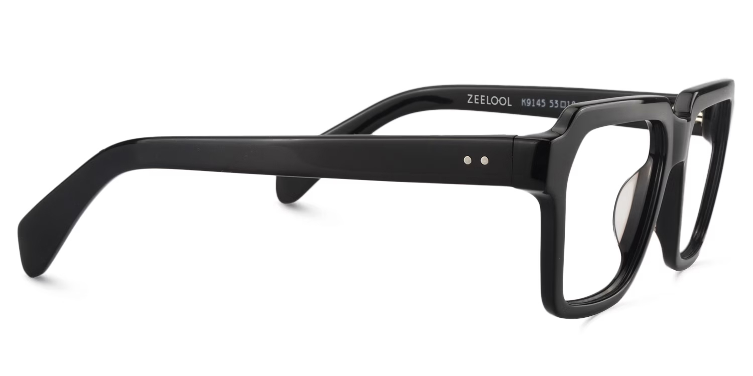 Cally Square Black Glasses4