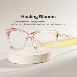 Remi Pink Butterfly Glasses0