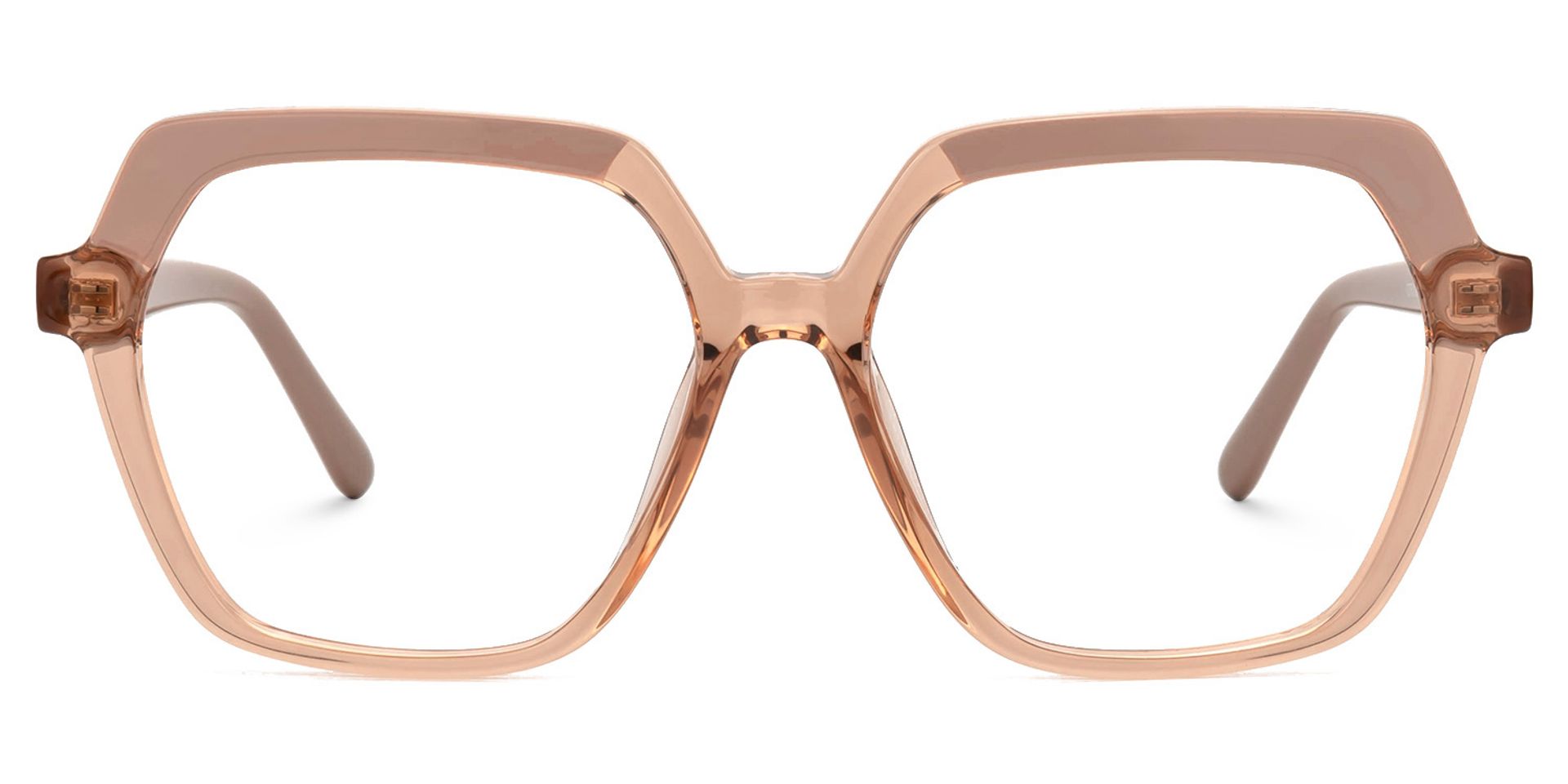 Norah Geometric Beige EyeGlasses and Glasses Frames1