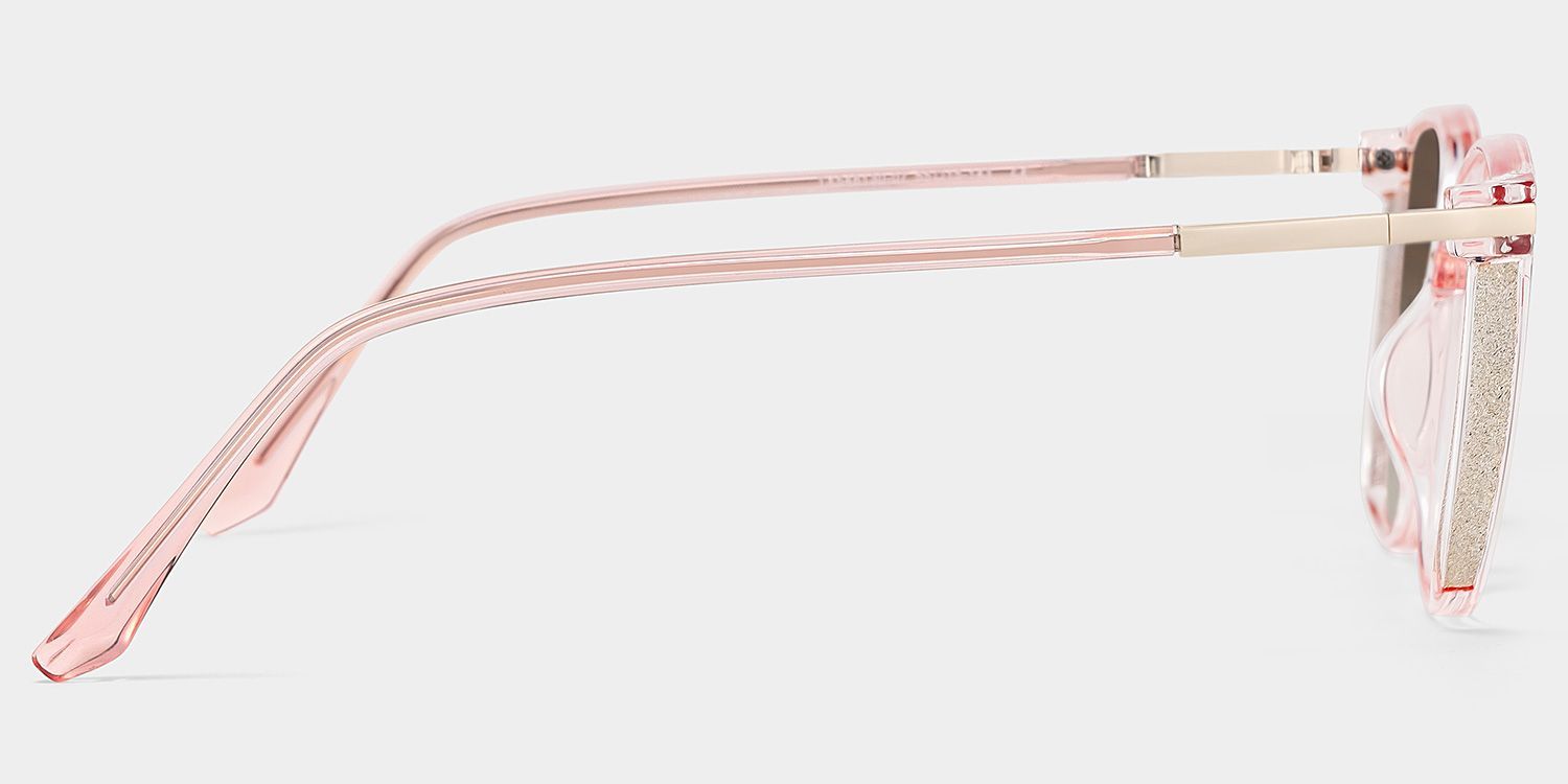 Rodz Light Pink Square Frame Glasses | Zeelool3