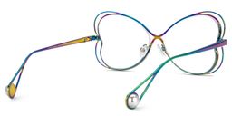 Aretha Iridescent Geometric Glasses3