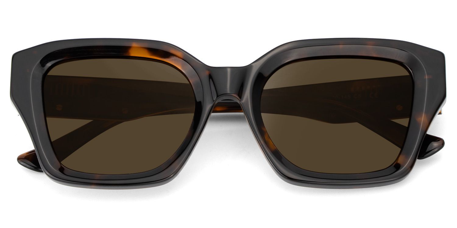 Rhea Tortoise Square Sunglasses to Frame Your Face | ZEELOOL UK1