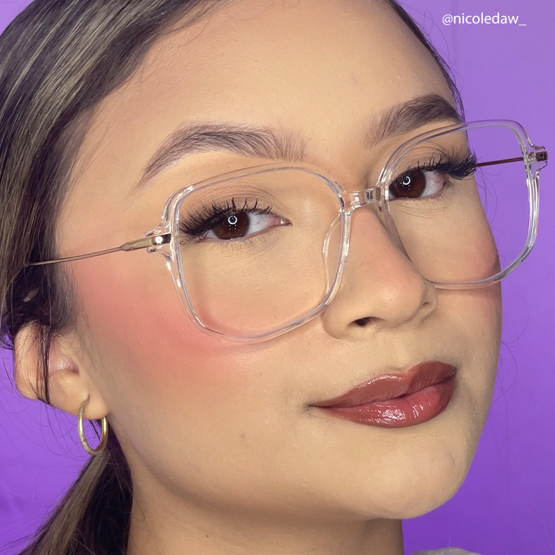 Payton Geometric Crystal Eyeglasses | ZEELOOL UK8
