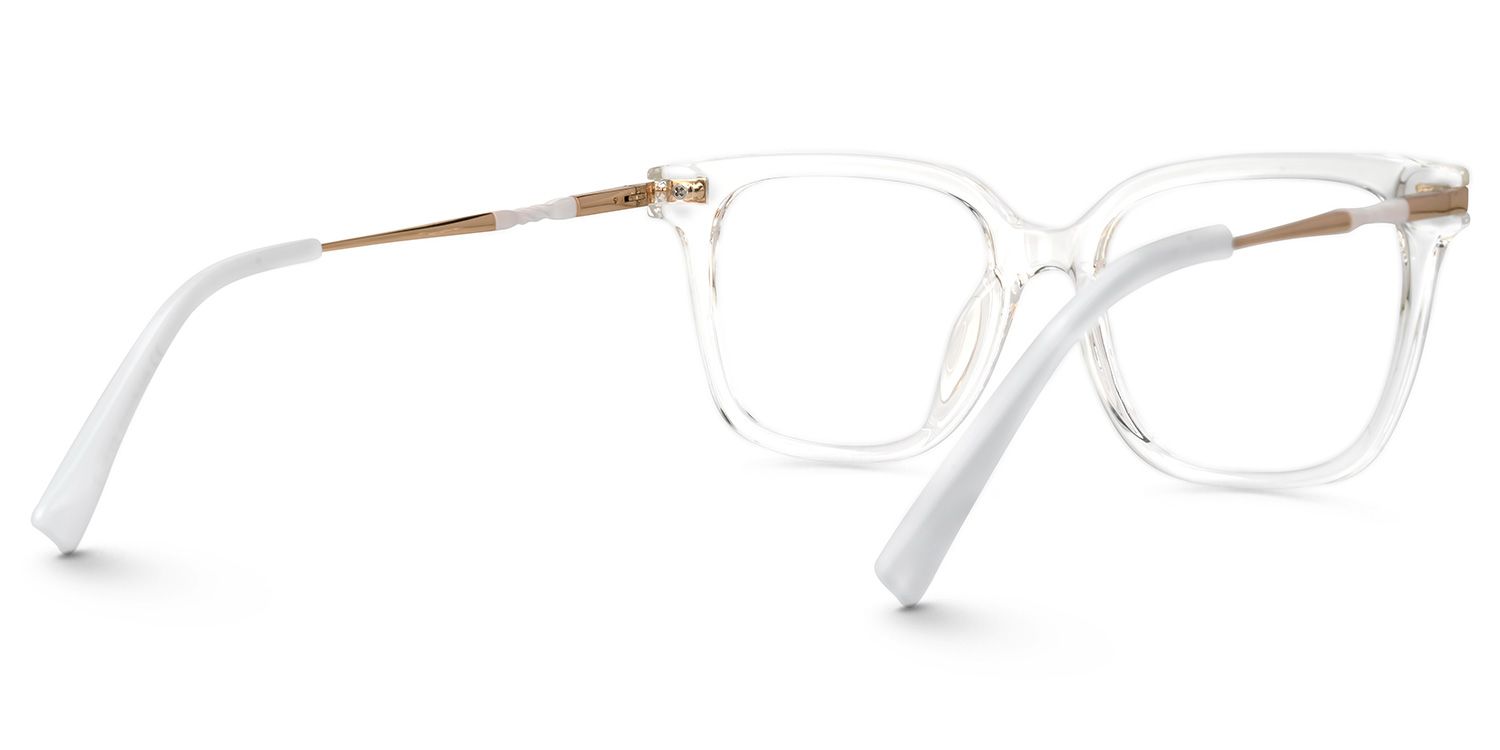 Jacqui Square Clear Eyeglasses and Glasses Frames3