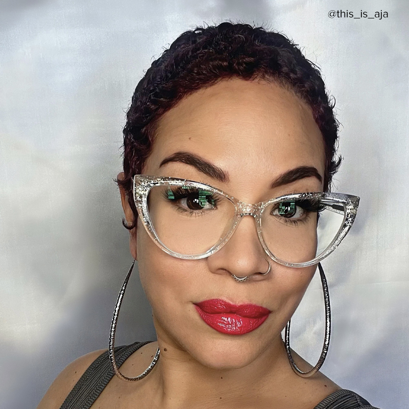 Tarun Cateye Crystal Frame Glasses | ZEELOOL UK4