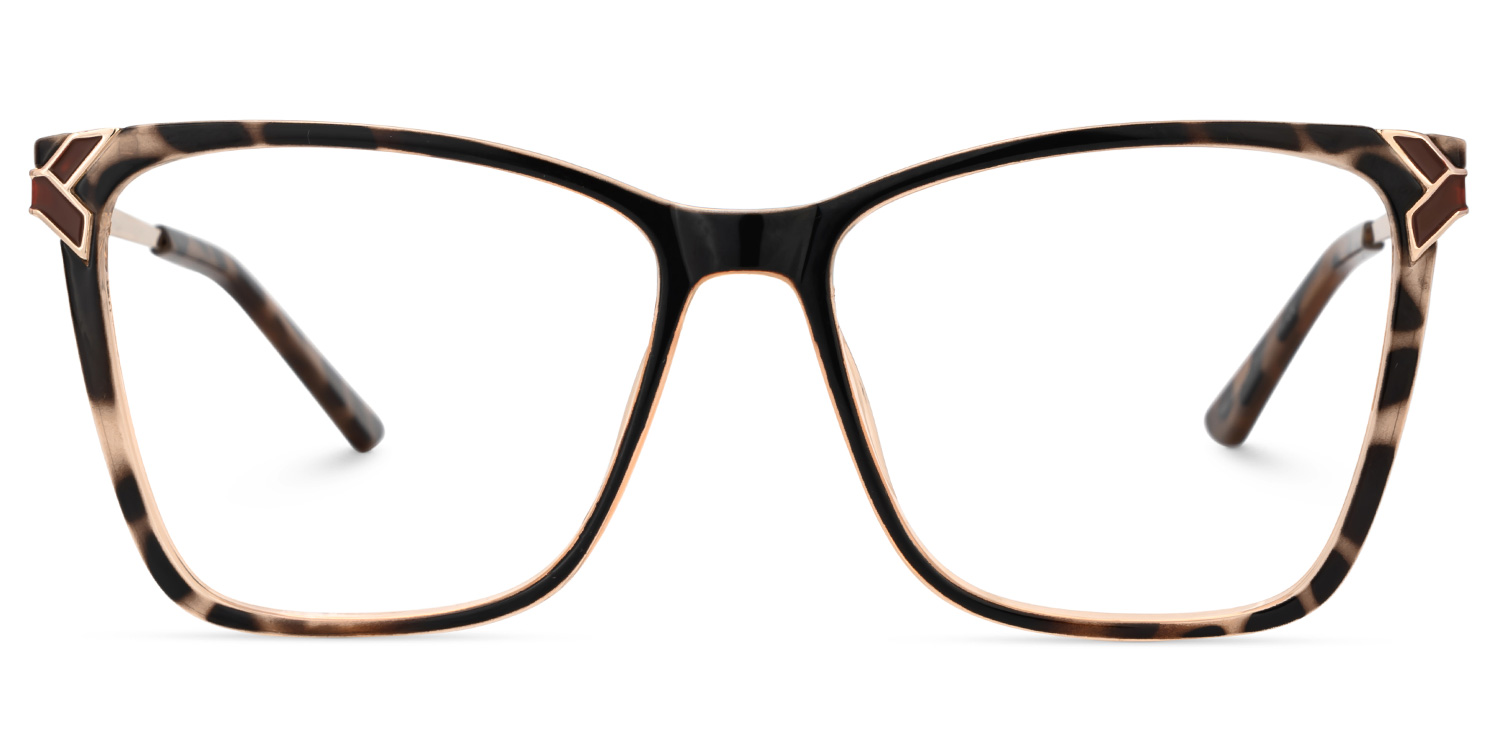 Tricee square Tortoise shell Eyeglass Frames For Women | ZEELOOL UK2