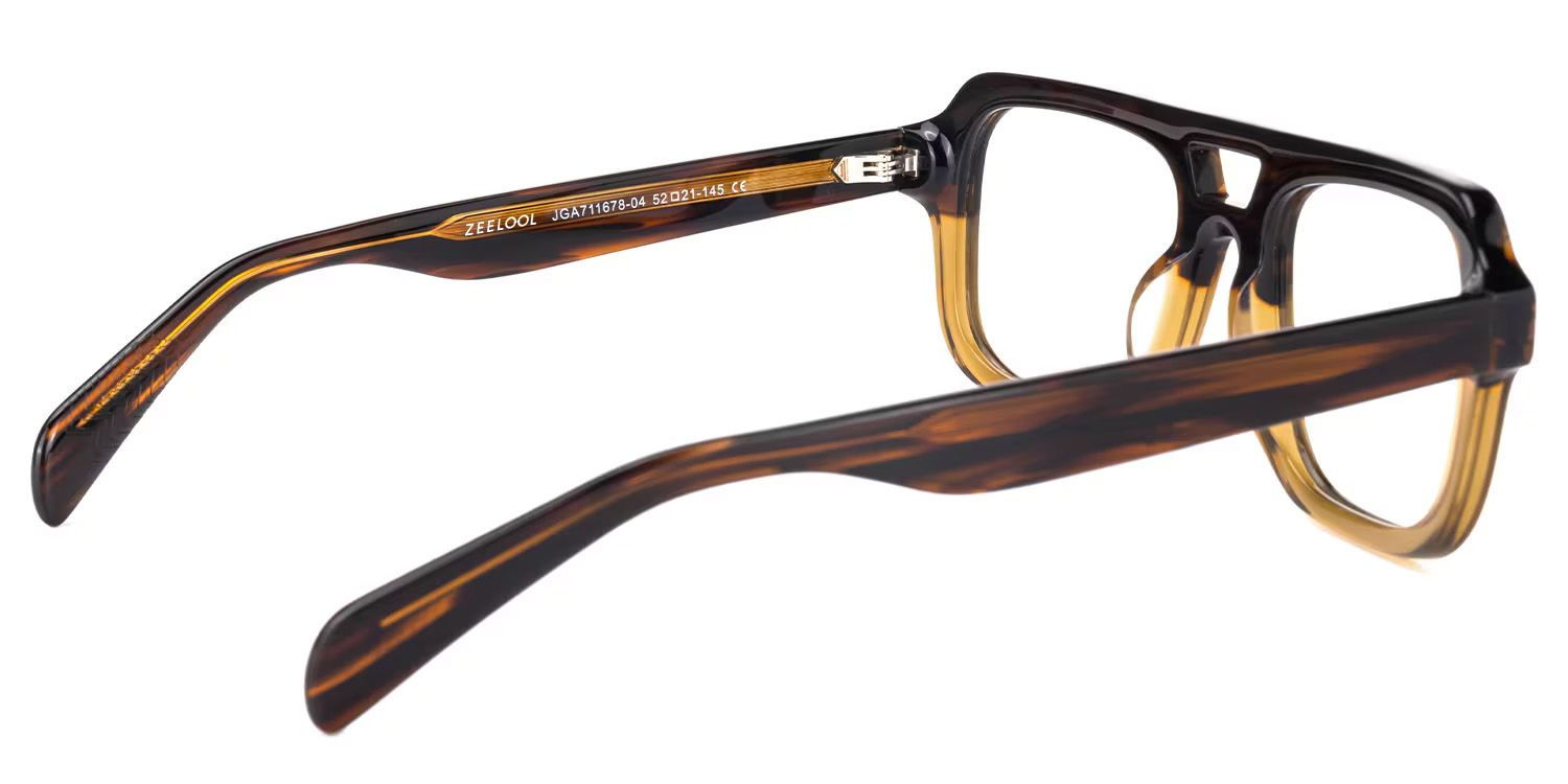 Acetate Ismail Eyeglasses, Ismail Aviator Glasses -Zeelool Glasses3