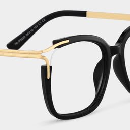 Sidibe Square Black Glasses4