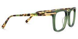 Brochelle Rectangle Green Glasses3