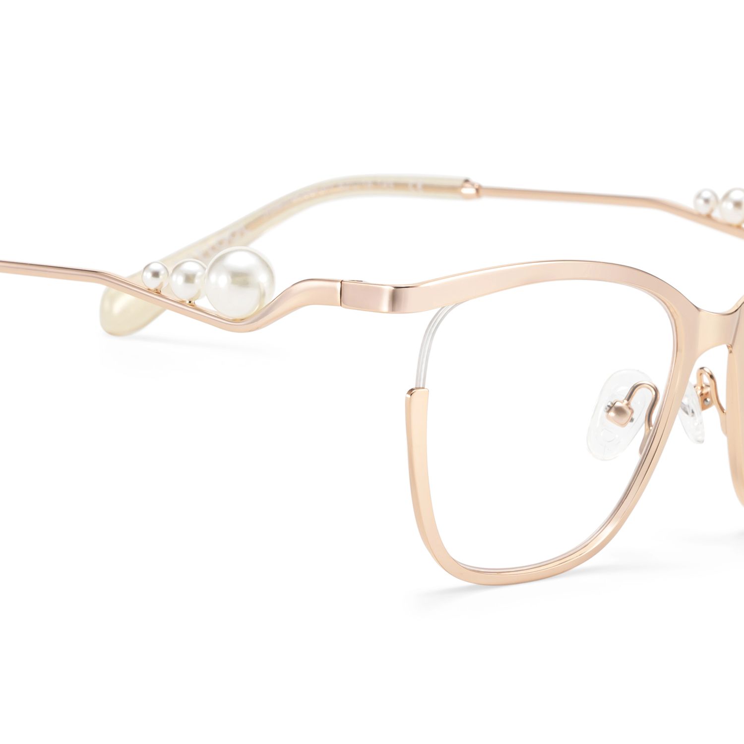 Aria Eyeglasses in Round Gold Frame | ZEELOOL UK7