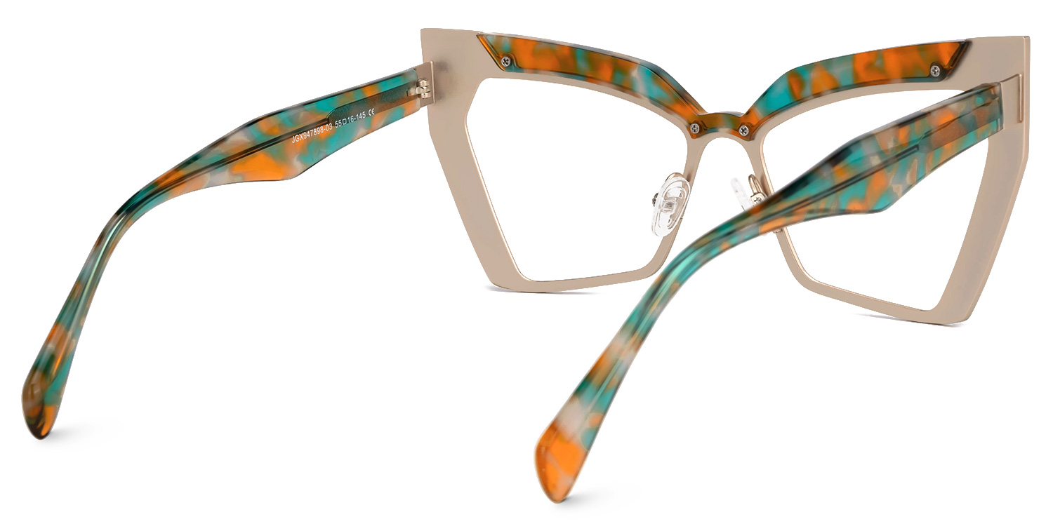 Chrishana Butterfly Orange-Tortoise Glasses3