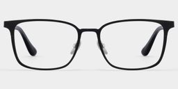 Aubrey Rectangle Black Glasses1