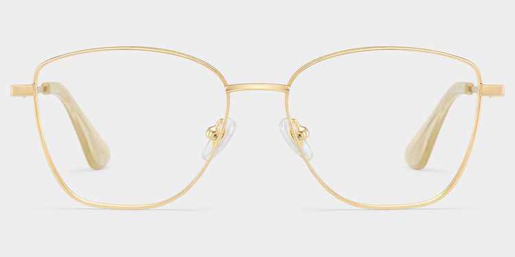 Skyler Square Gold Glasses