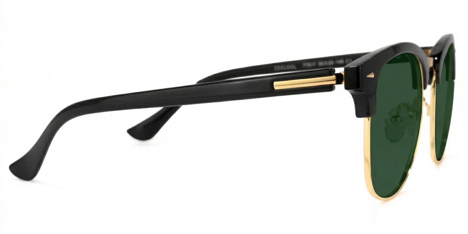 Lasha Browline Black Eyeglasses and Oval Frame2