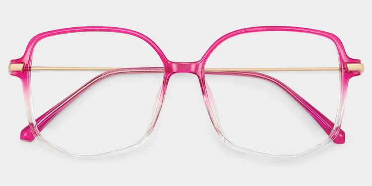 Payton Geometric Bright-Pink Glasses