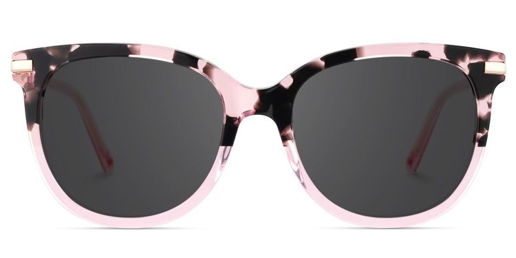 Mailyn Round Pink Tortoise Glasses