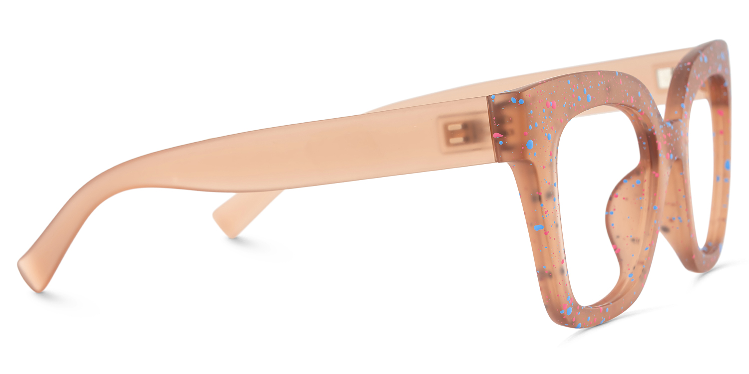 Malcolm Large Square Nerdy Glasses with Matte Brown4