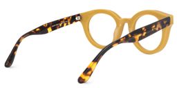 Belloso Round Yellow Glasses3