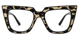 Gipson Cateye Leopard Glasses0