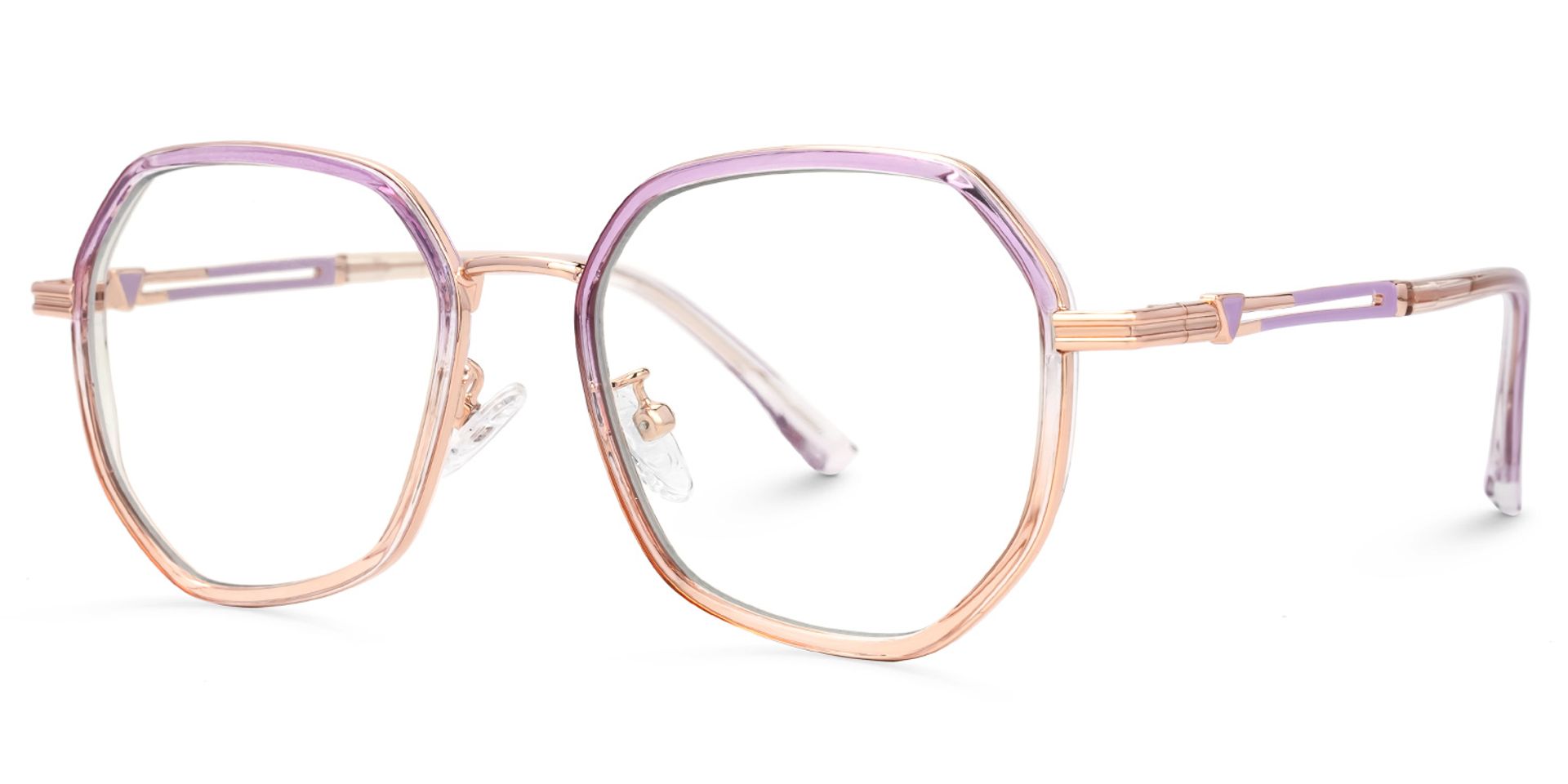 Frazier Two-Tone Geometric Glasses | ZEELOOL UK1
