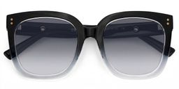 Ebony Square Black Clear Glasses1