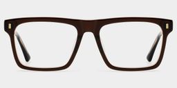 Henry Brown Rectangle Glasses0