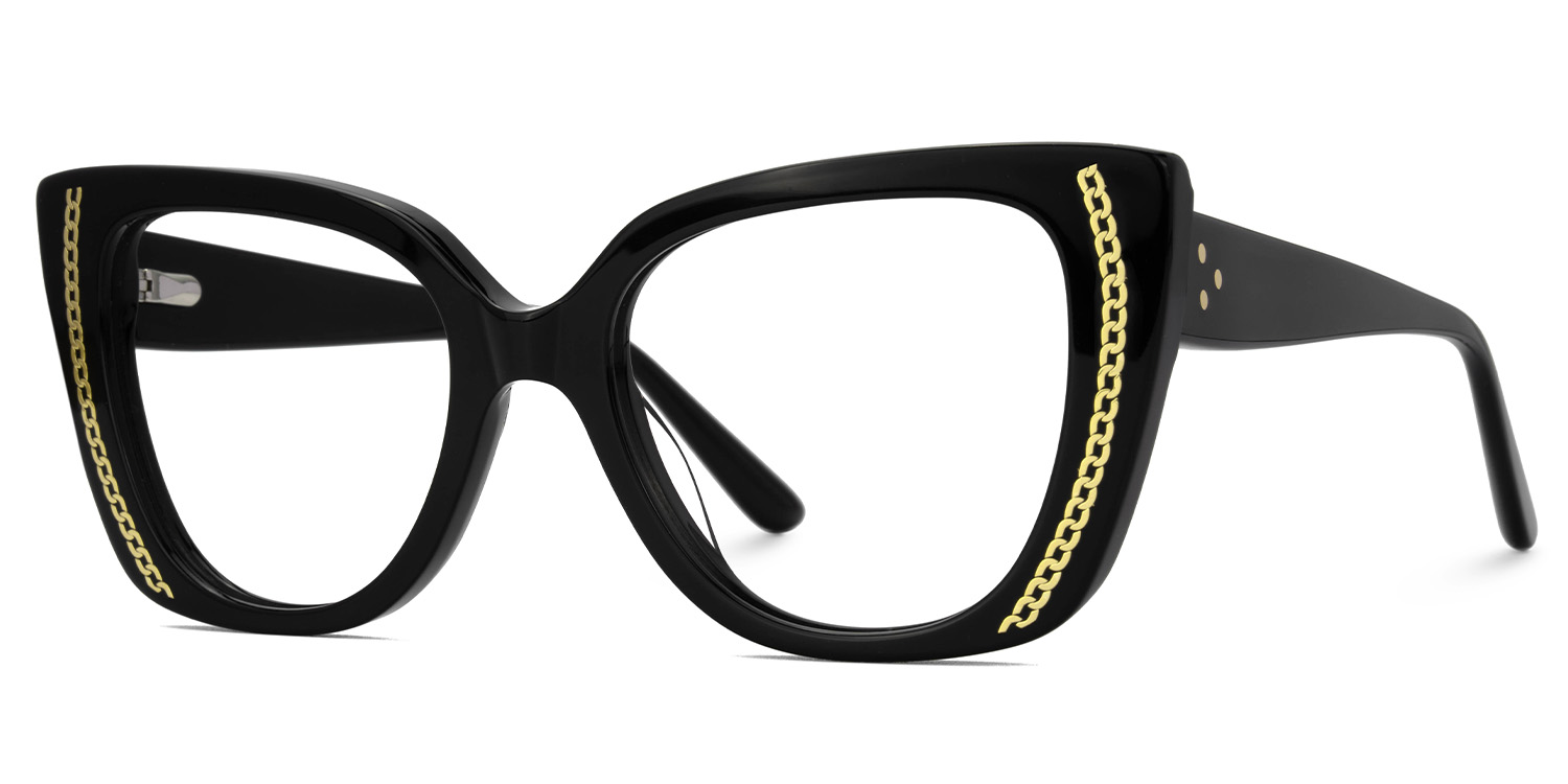 Smolin Cateye Black Glasses1