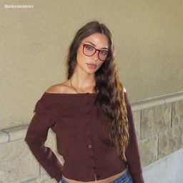 Laura Square Red Glasses6