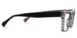 Kirkland Rectangle Black-White Glasses2