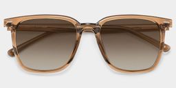 Eliza Light Brown Square Glasses1
