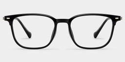 William Rectangle Black Glasses0