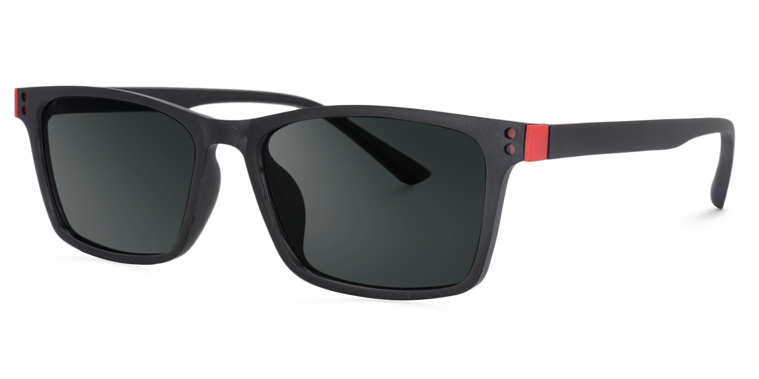 Cheche Rectangle Black Sunglasses for Women and Men1