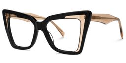 Brooklyn Cateye Black Glasses1