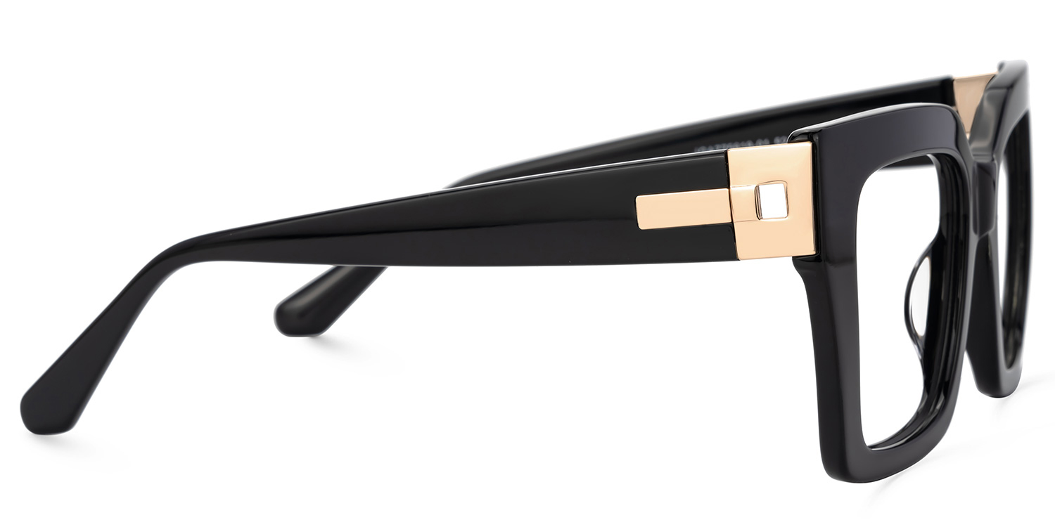 Josiah Square Black Glasses2