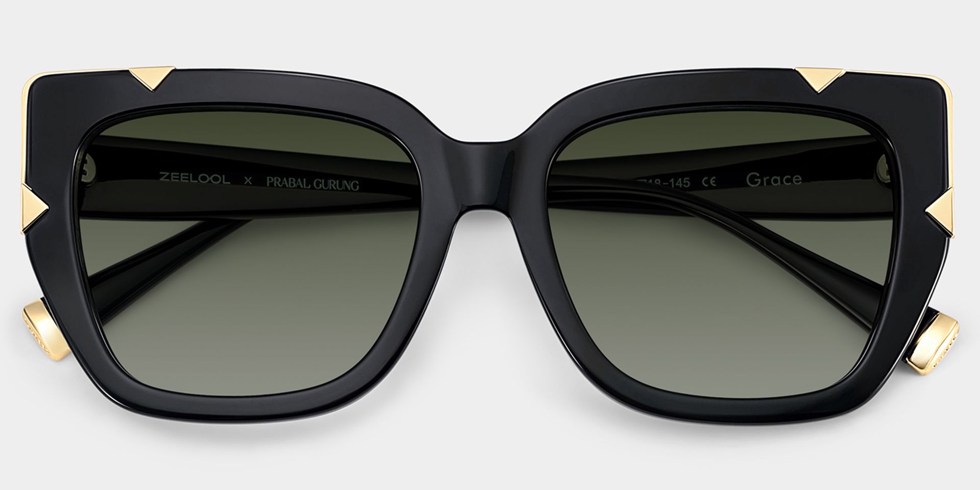 Grace Black Butterfly Sunglasses | ZEELOOL x Prabal Gurung2