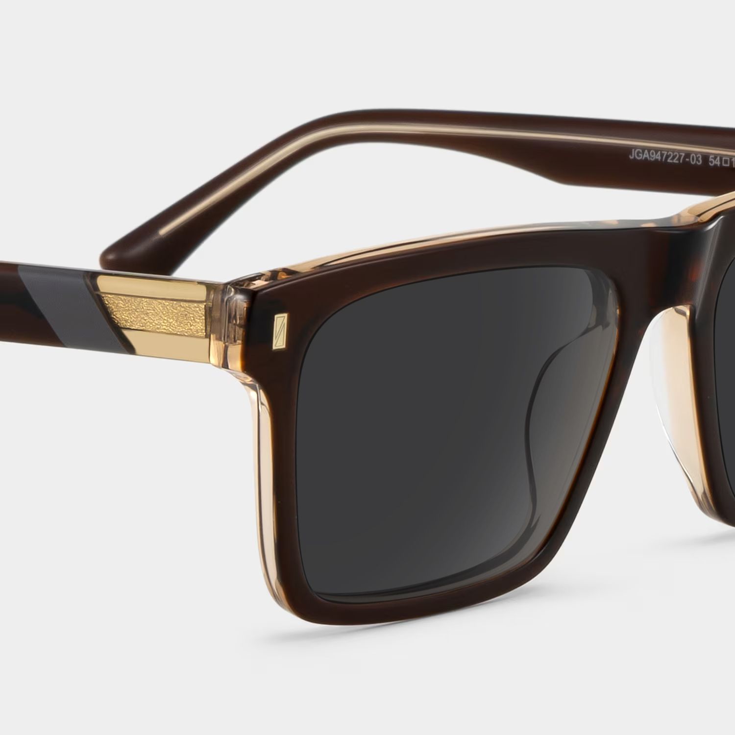 Henry Acetate Brown Rectangle Frame Sunglasses | ZEELOOL UK4