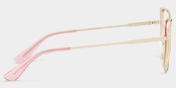 Tessa Cat-Eye Pink Gold Glasses4