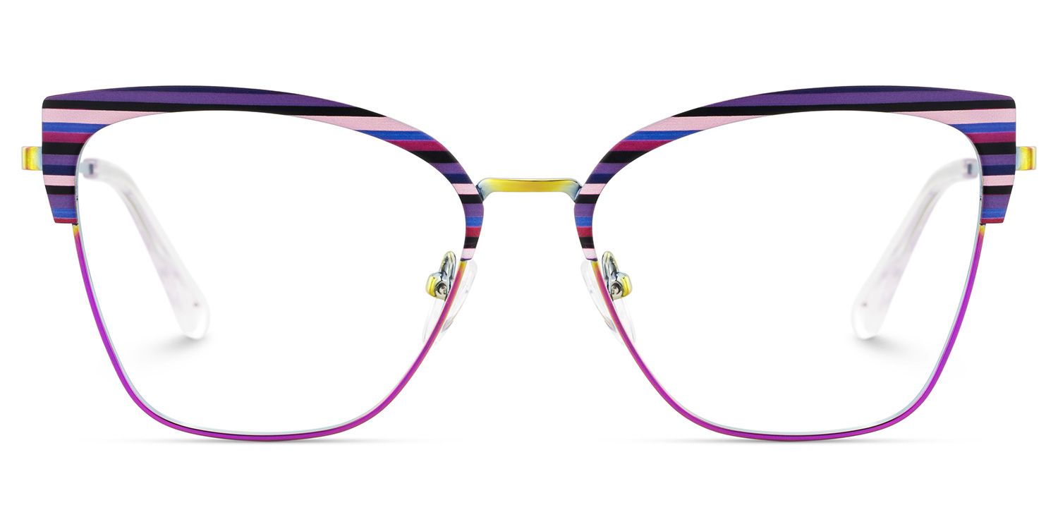 Harley Browline Purple Color Frame Glasses for Women | ZEELOOL UK1