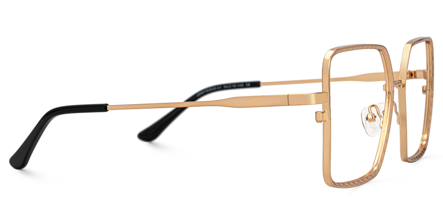 Toure Square Gold Glasses4
