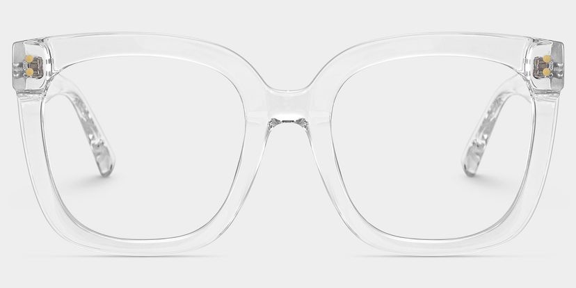 Ebony Square Clear Glasses